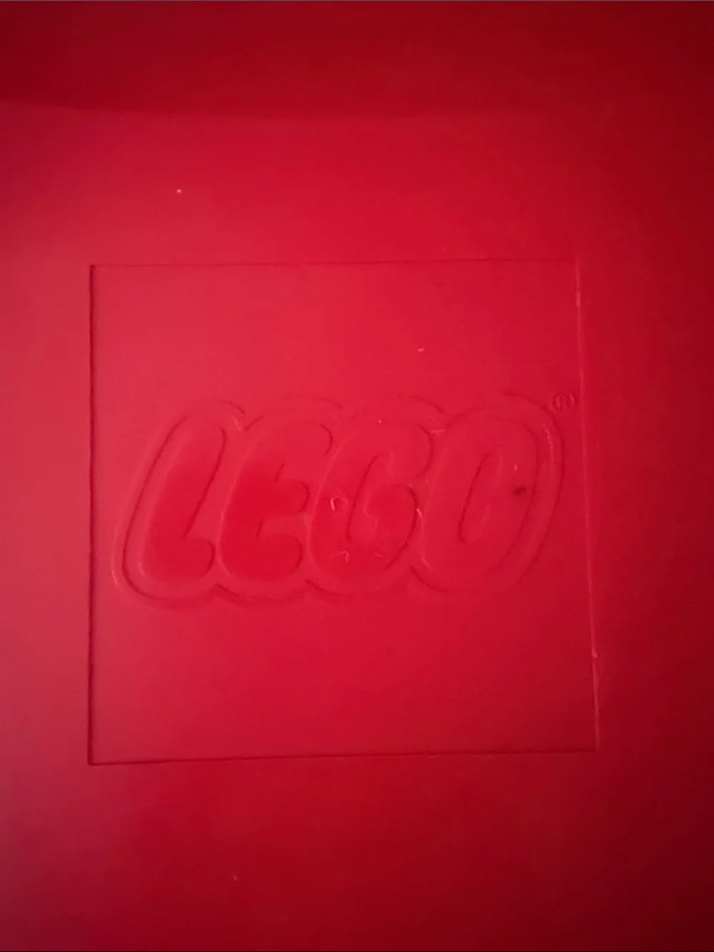 Lego Red Storage Case with Molded Logo